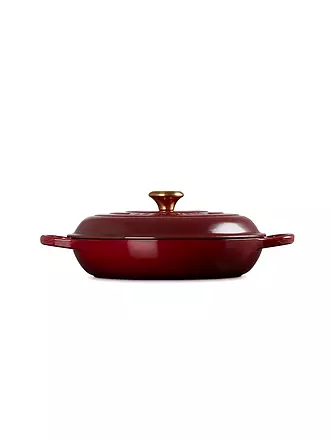 LE CREUSET | Gourmet-Profitopf "Signature" 30cm/3,2l (Ofenrot) | dunkelrot